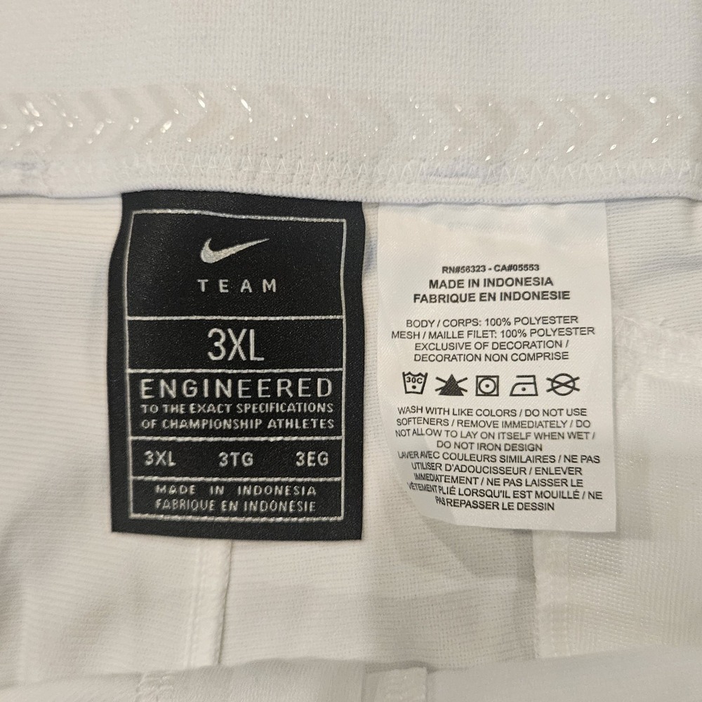 Nike‎ Vapor Baseball Pants Mens 3XL White BQ5488-100 40x32 - Picture 2 of 9